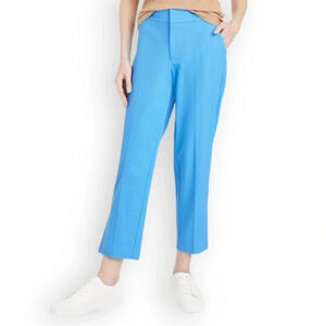 Size 10 Mid-Rise Slim Straight Fit Side Split Trousers Blue A New Day